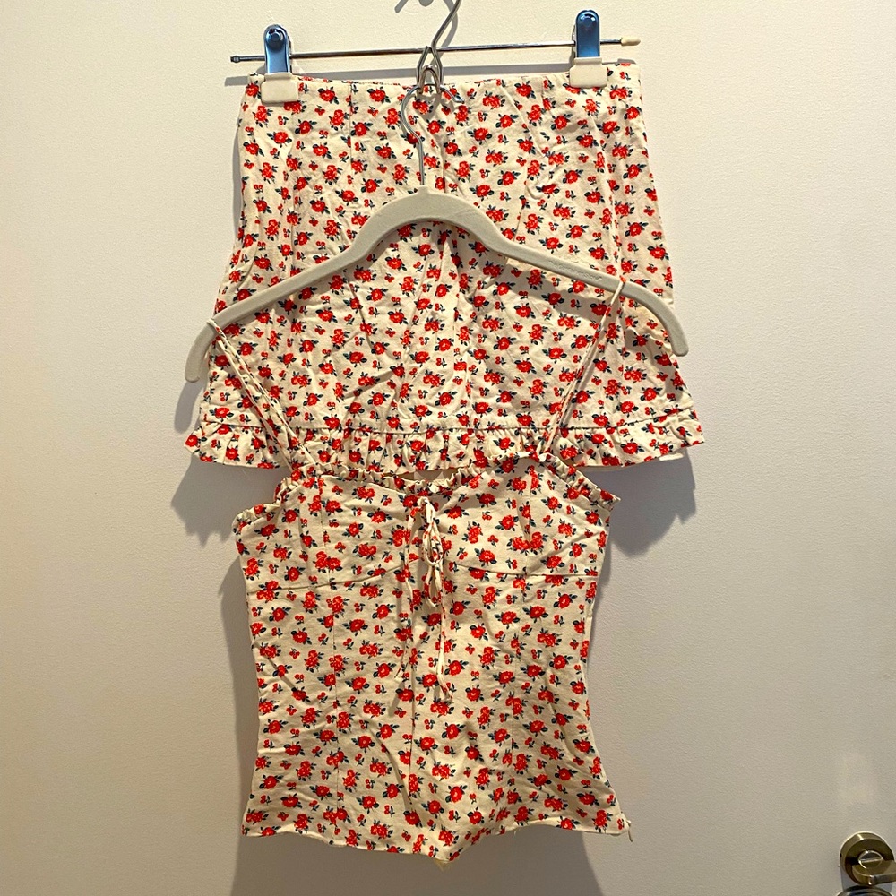 Zara floral matching set